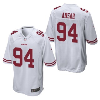 Men's San Francisco 49ers Ezekiel Ansah White Game Jersey