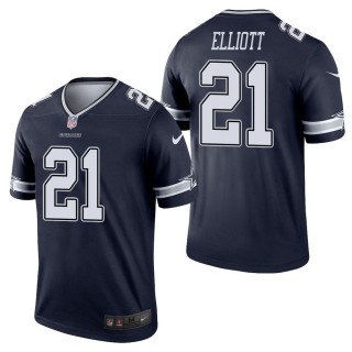 Men's Dallas Cowboys Ezekiel Elliott Navy Legend Jersey