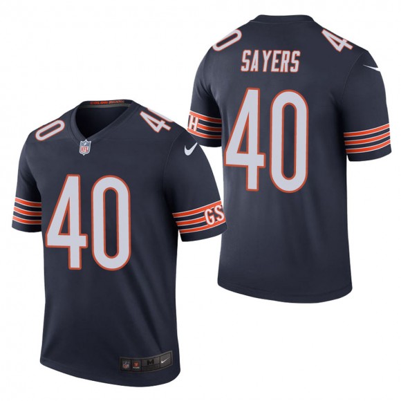 Men's Chicago Bears Gale Sayers Navy Color Rush Legend Jersey