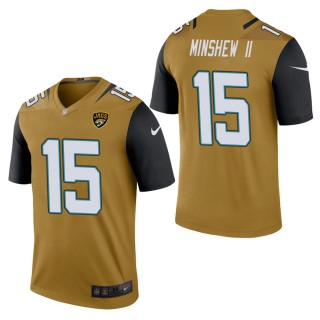 Men's Jacksonville Jaguars Gardner Minshew II Bold Gold Color Rush Legend Jersey