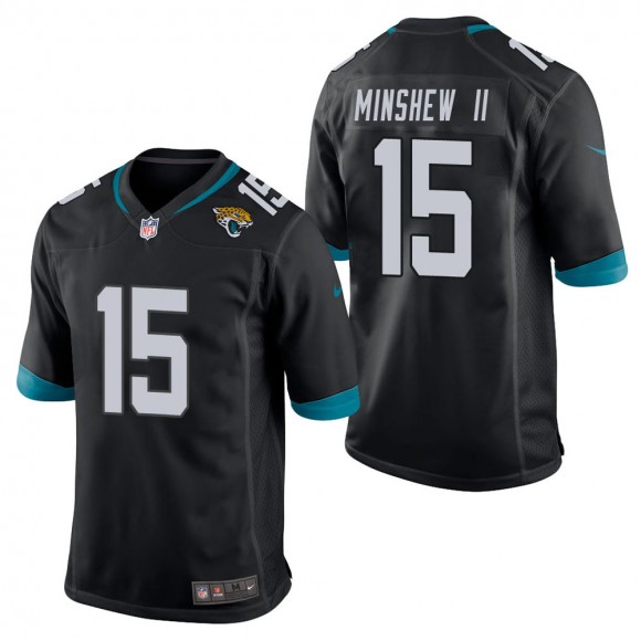 Men's Jacksonville Jaguars Gardner Minshew II Black Game Jersey