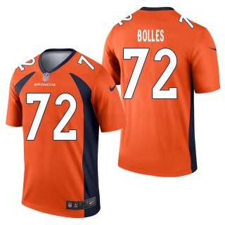 Men's Denver Broncos Garett Bolles Orange Legend Jersey