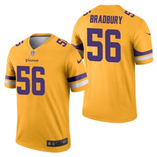 Men's Minnesota Vikings Garrett Bradbury Gold Inverted Legend Jersey