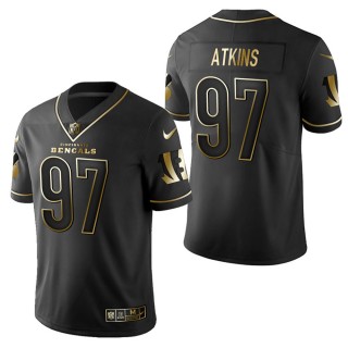 Men's Cincinnati Bengals Geno Atkins Black Golden Edition Jersey