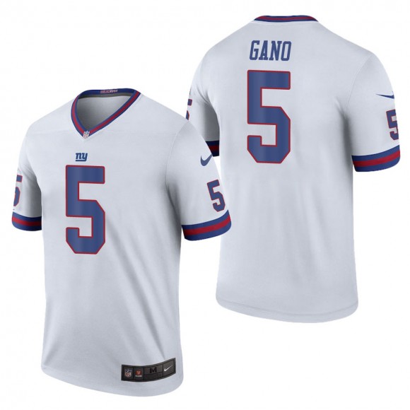 Men's New York Giants Graham Gano White Color Rush Legend Jersey