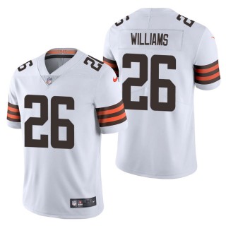 Men's Cleveland Browns Greedy Williams White Vapor Limited Jersey