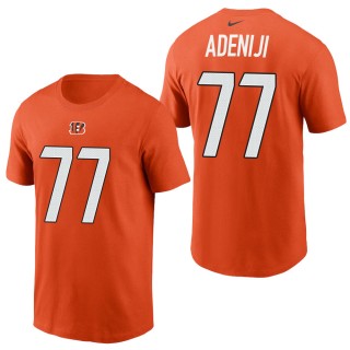 Men's Cincinnati Bengals Hakeem Adeniji Orange 2021 Name & Number T-Shirt