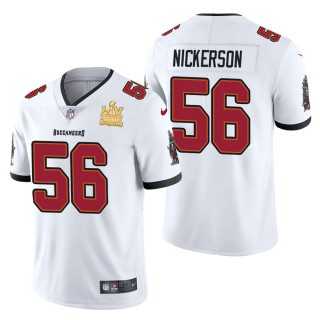 Men's Tampa Bay Buccaneers Hardy Nickerson White Super Bowl LV Champions Jersey