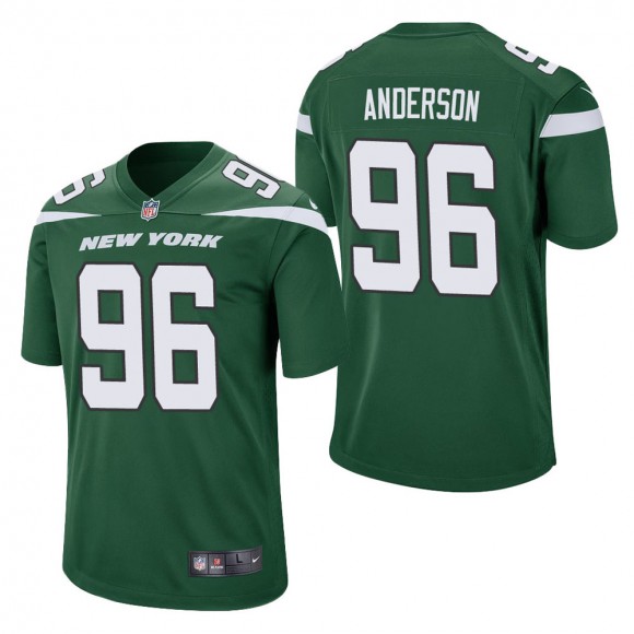 Men's New York Jets Henry Anderson Green Game Jersey