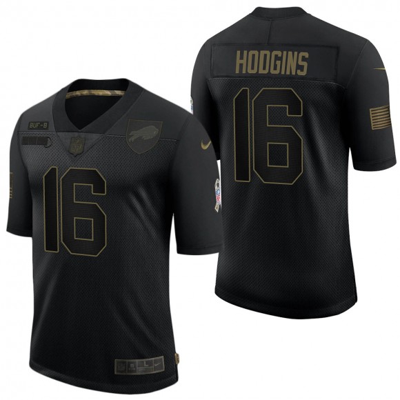 Men's Buffalo Bills Isaiah Hodgins Black Salute to Service Jersey