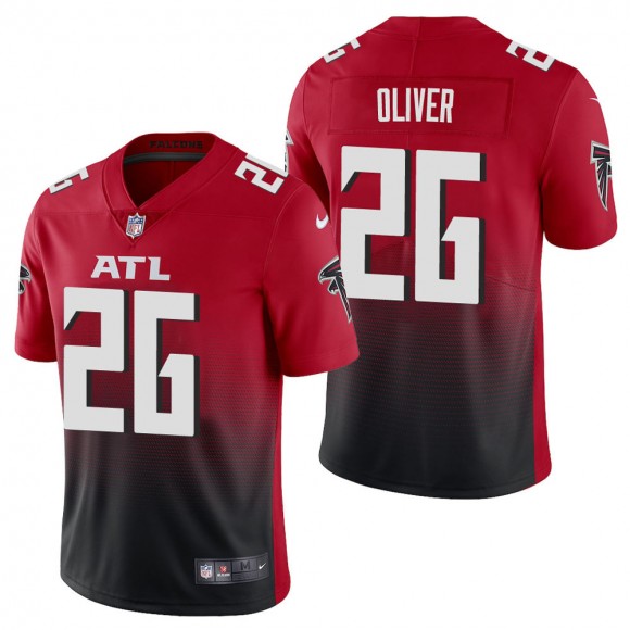Men's Atlanta Falcons Isaiah Oliver Red 2nd Alternate Vapor Limited Jersey
