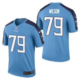 Men's Tennessee Titans Isaiah Wilson Light Blue Color Rush Legend Jersey