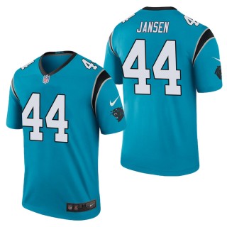 Men's Carolina Panthers J.J. Jansen Blue Color Rush Legend Jersey