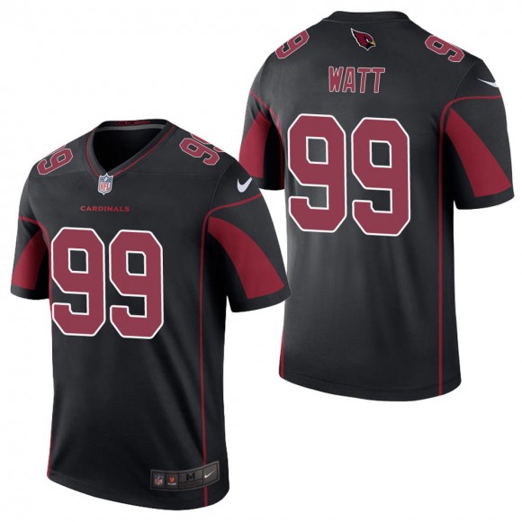 Men's Arizona Cardinals J.J. Watt Black Color Rush Legend Jersey