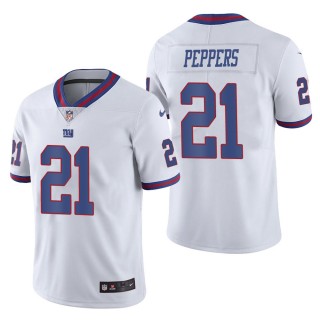 Men's New York Giants Jabrill Peppers White Color Rush Limited Jersey