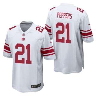 Men's New York Giants Jabrill Peppers White Game Jersey
