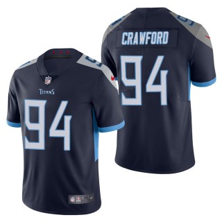 Men's Tennessee Titans Jack Crawford Navy Vapor Untouchable Limited Jersey