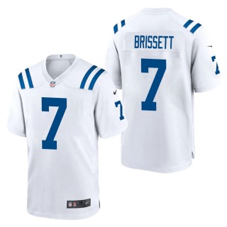 Men's Indianapolis Colts Jacoby Brissett White Game Jersey