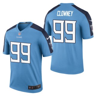 Men's Tennessee Titans Jadeveon Clowney Light Blue Color Rush Legend Jersey