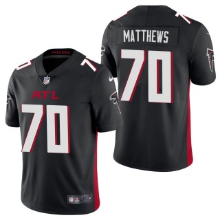 Men's Atlanta Falcons Jake Matthews Black Vapor Limited Jersey