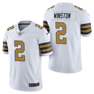 Men's New Orleans Saints Jameis Winston White Color Rush Limited Jersey