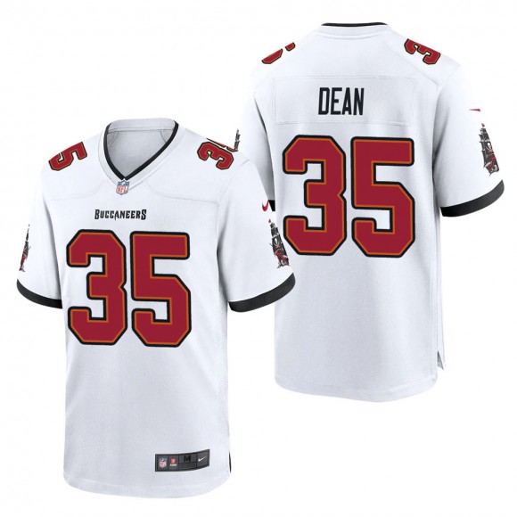 Men's Tampa Bay Buccaneers Jamel Dean White Game Jersey