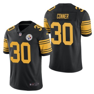 Men's Pittsburgh Steelers James Conner Black Color Rush Limited Jersey