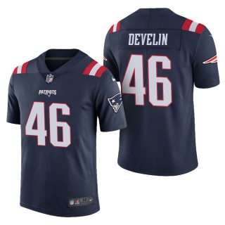 Men's New England Patriots James Develin Navy Color Rush Limited Jersey