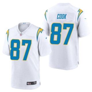 Men's Los Angeles Chargers Jared Cook White Game Jersey