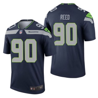 Men's Seattle Seahawks Jarran Reed Navy Legend Jersey