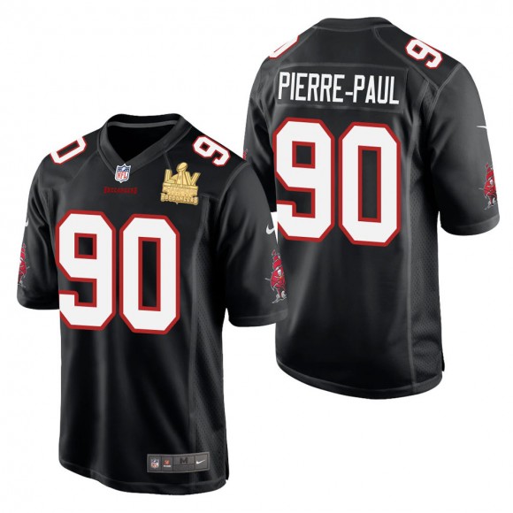 Men's Tampa Bay Buccaneers Jason Pierre-Paul Black Super Bowl LV Champions Jersey