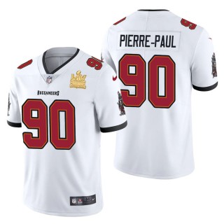 Men's Tampa Bay Buccaneers Jason Pierre-Paul White Super Bowl LV Champions Jersey