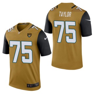 Men's Jacksonville Jaguars Jawaan Taylor Bold Gold Color Rush Legend Jersey