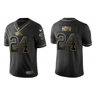 Men's Carolina Panthers Jaycee Horn Black Golden Edition Jersey