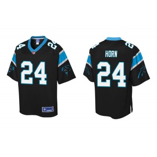 Men's Carolina Panthers Jaycee Horn Black Pro Line Jersey