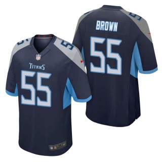 Men's Tennessee Titans Jayon Brown Navy Game Jersey