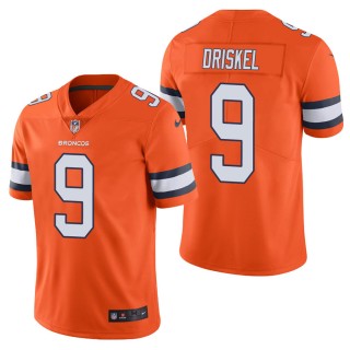 Men's Denver Broncos Jeff Driskel Orange Color Rush Limited Jersey