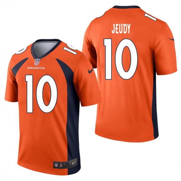 Men's Denver Broncos Jerry Jeudy Orange Legend Jersey