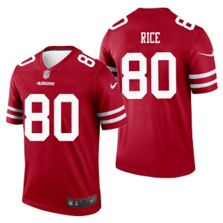 Men's San Francisco 49ers Jerry Rice Scarlet Legend Jersey