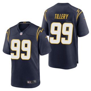 Men's Los Angeles Chargers Jerry Tillery Navy Alternate Game Jersey