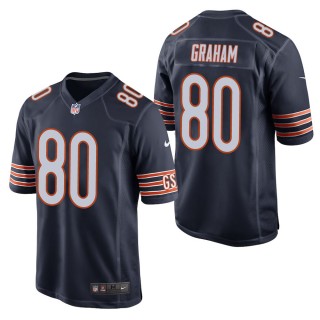 Men's Chicago Bears Jimmy Graham Navy Game Jersey