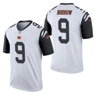 Men's Cincinnati Bengals Joe Burrow White Color Rush Legend Jersey