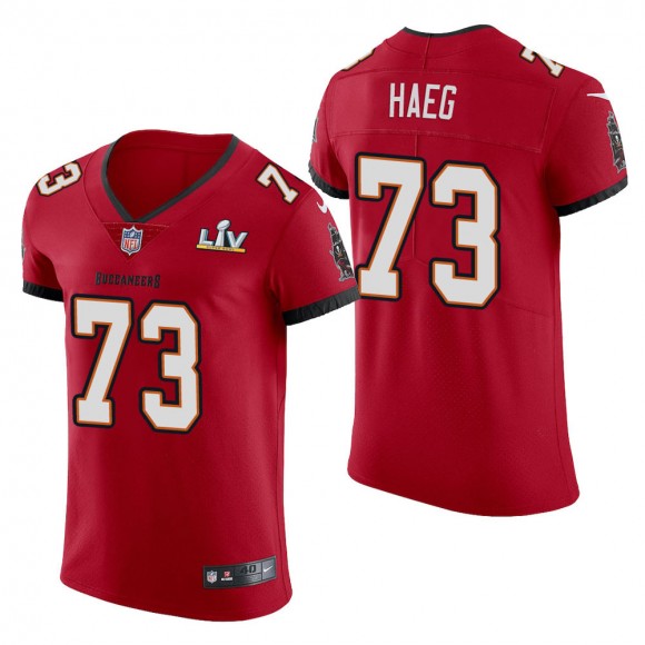 Men's Tampa Bay Buccaneers Joe Haeg Red Super Bowl LV Jersey