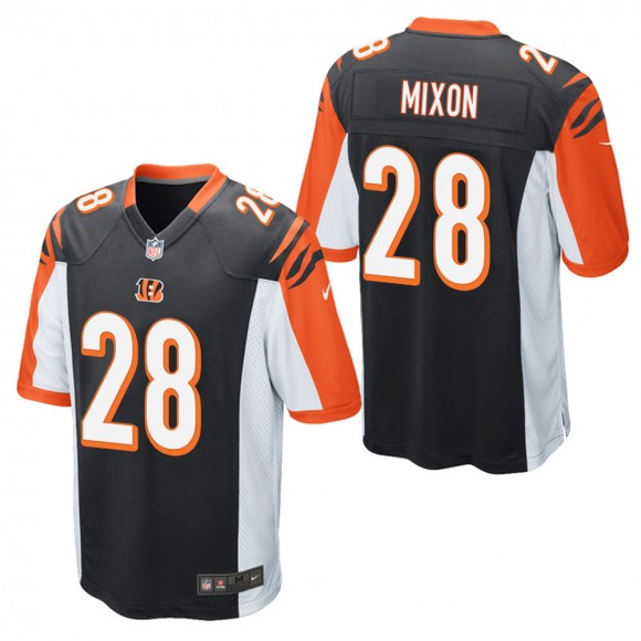 Men's Cincinnati Bengals Joe Mixon Black Game Jersey