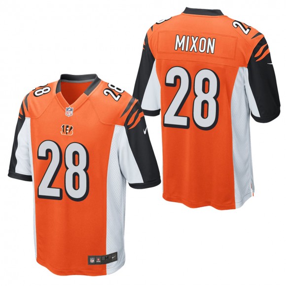 Men's Cincinnati Bengals Joe Mixon Orange Game Jersey