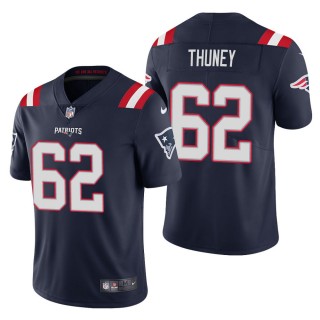 Men's New England Patriots Joe Thuney Navy Vapor Limited Jersey