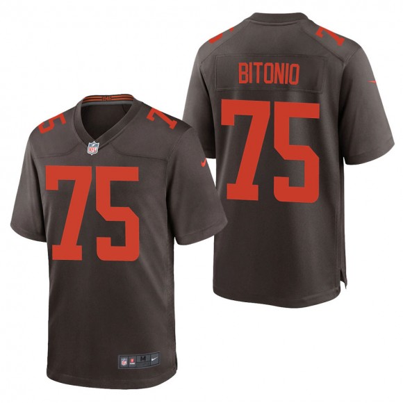 Men's Cleveland Browns Joel Bitonio Brown Alternate Game Jersey