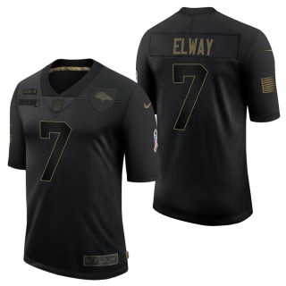 Men's Denver Broncos John Elway Black Salute to Service Jersey