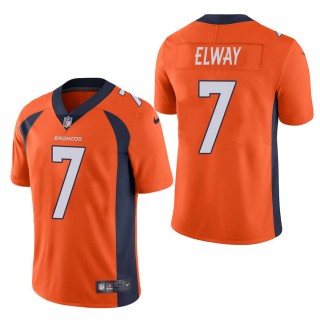 Men's Denver Broncos John Elway Orange Vapor Untouchable Limited Jersey