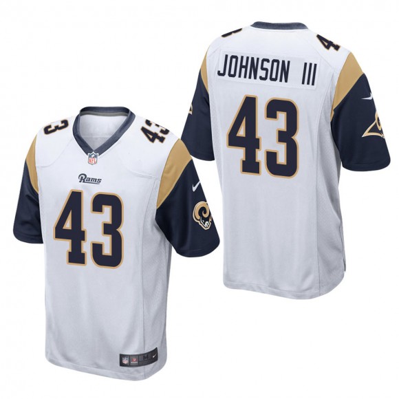 Men's Los Angeles Rams John Johnson White Game Jersey